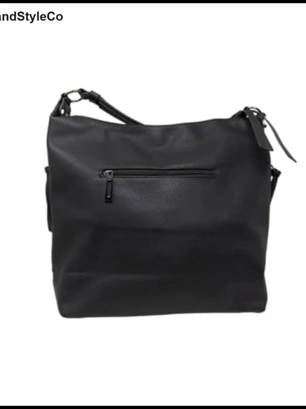 Rhinestone Hobo Handbag Faux Leather Crossbody Shoulder Bag Detachable Strap